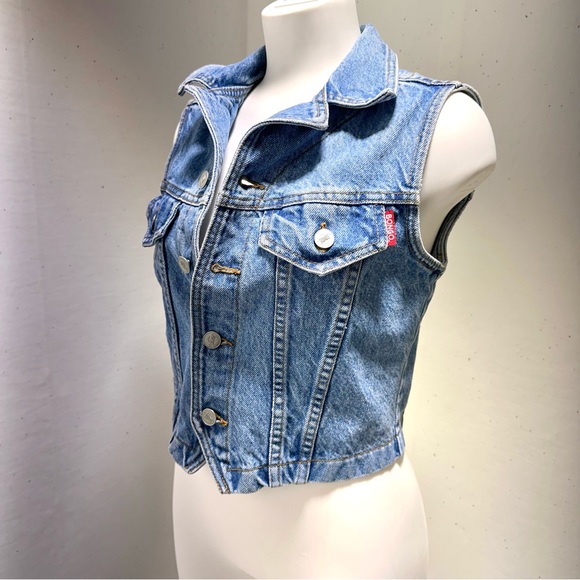 Vintage Bongo Cropped Sexy Jean Jacket size xs - Picture 7 of 12